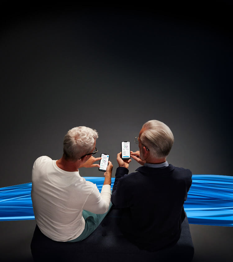 evolv ai two men ribbon