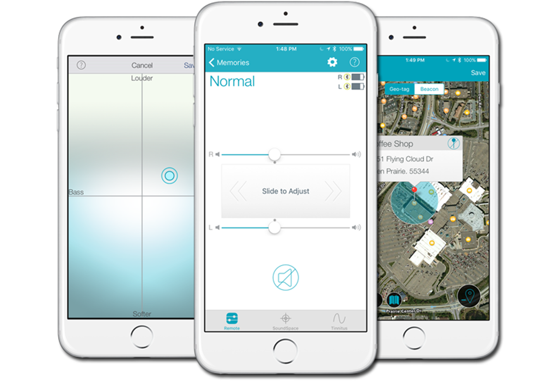 Trulink app phone screens